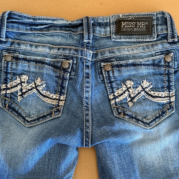 MISS ME Y2K Mid Rise Skinny Jeans Style JD103752 size 25 - Picture 8 of 9